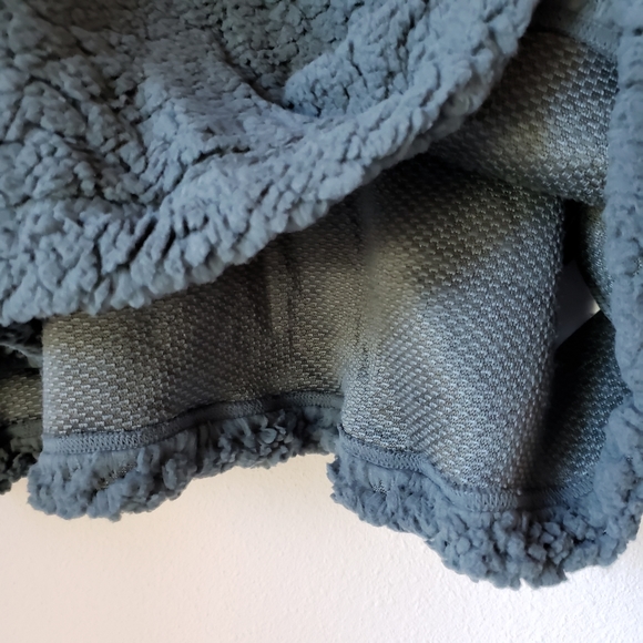 Zella | Fleece Sherpa Funnel Neck Hooded Pullover - Picture 7 of 10